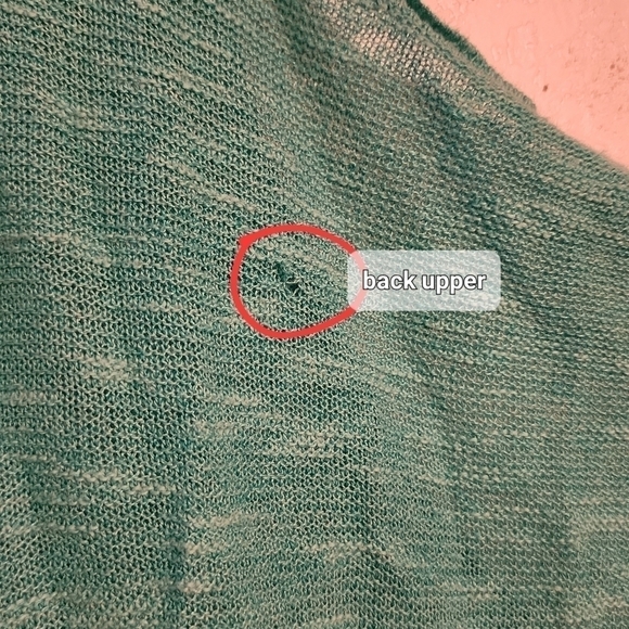 Eileen Fisher Organic Linen Cotton Blend Tunic Sweater Size 2X (FLAWED holes) - Picture 3 of 11